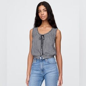 Gap x Dôen doen Gingham Cropped Tank Top NWT - IN HAND